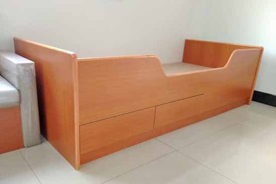 single wood bed marine accormmodation furniture fireproof